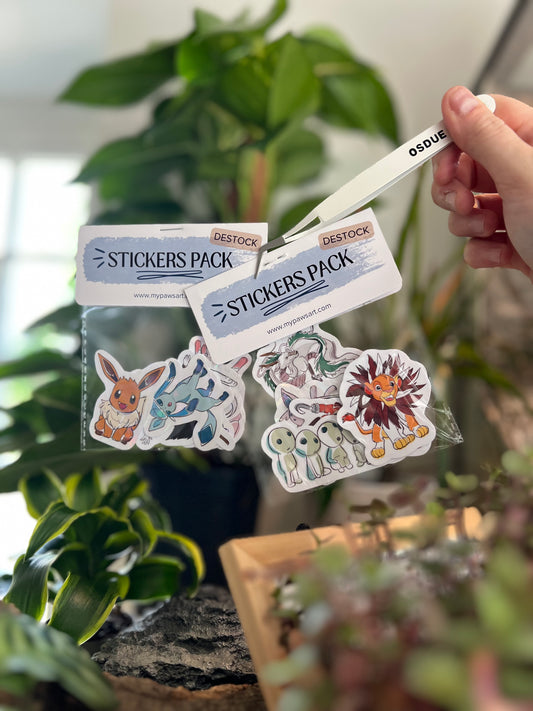 Stickers pack Destock